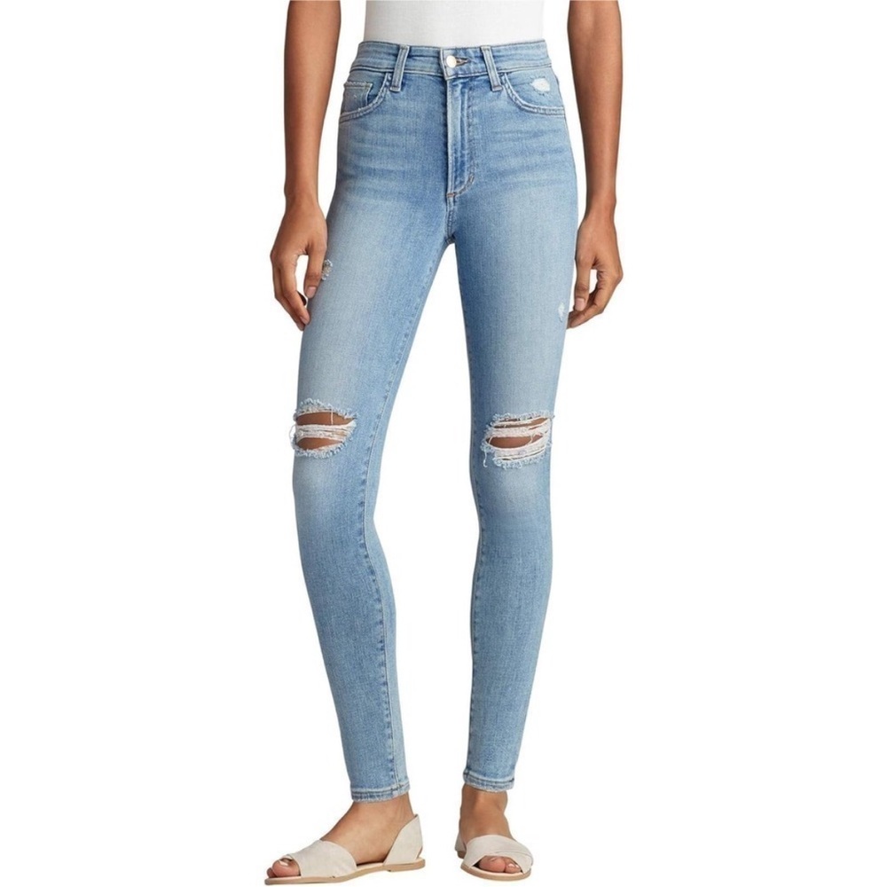 Joe's Jeans Sky Blue Ripped Skinny Jeans